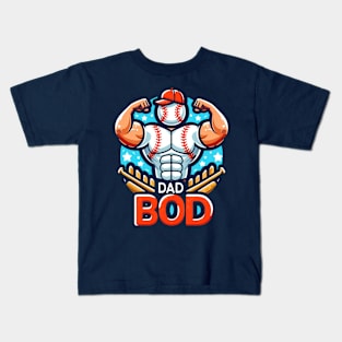 Dad Bod - baseball Kids T-Shirt